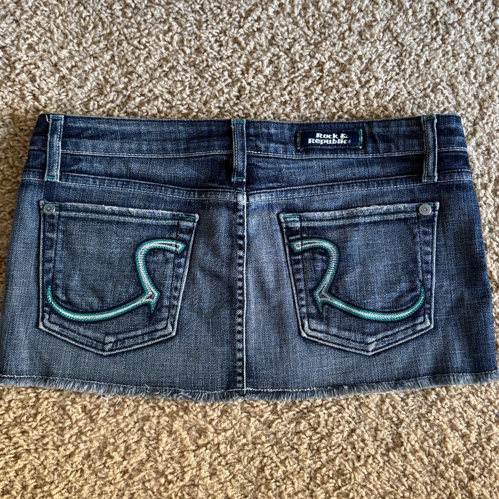 Rock & Republic Denim Mini Skirt
